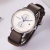 SURVAN Watch Designer Men's Watch Quartz Watch Waterproof Wristwatch Easy-to-Read Analog Watch for Men White Dial Gray Strap