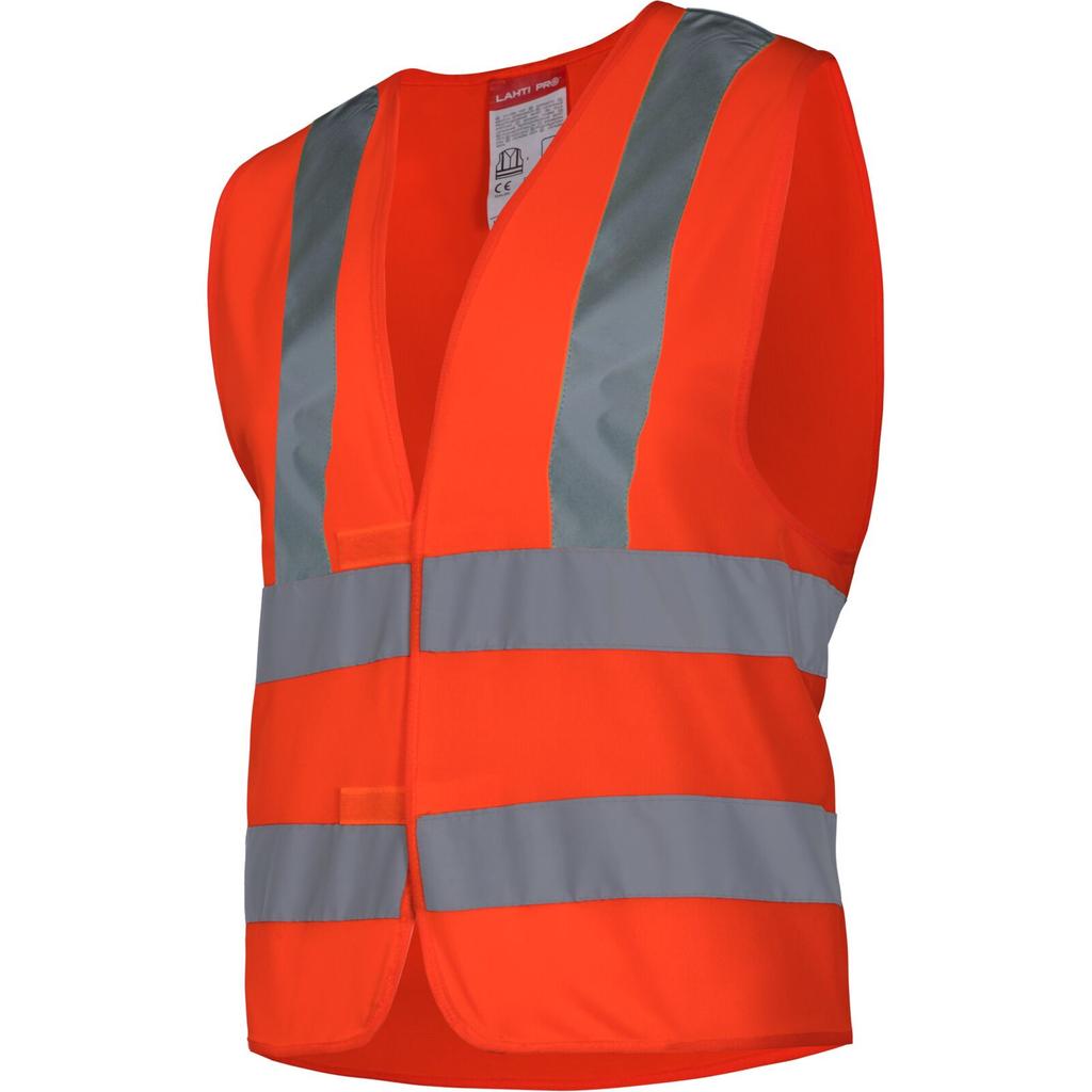 Warning Vest 4 Stripes, Orange, "", Ce, Lahti