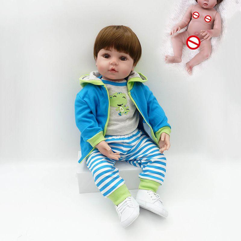 Adorable Silicone Reborn Baby Boy Doll With Realistic Features And Soft Vinyl