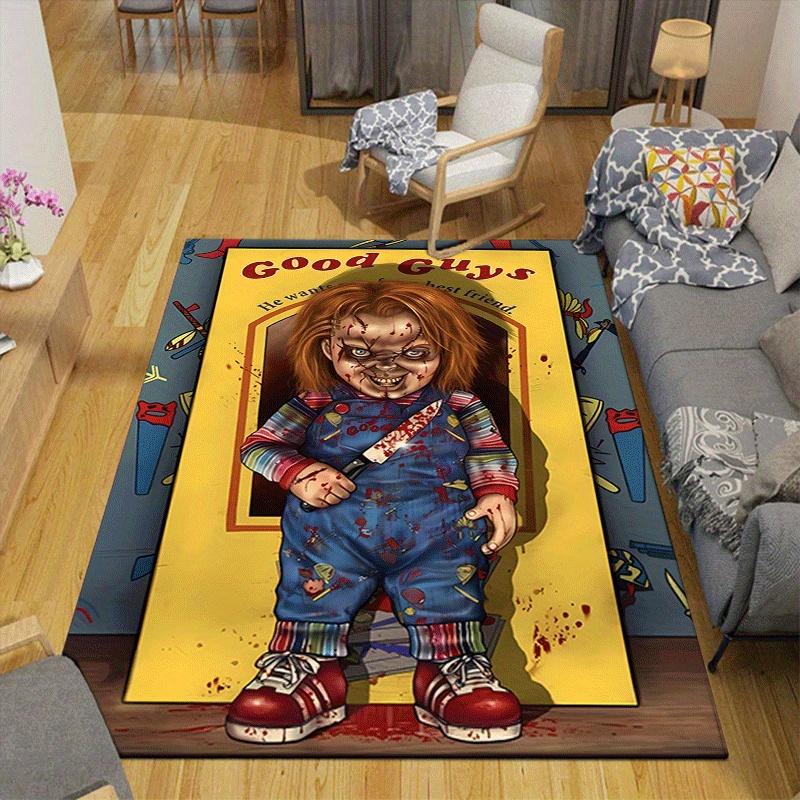1pc Terrible Chucky Pattern Area Rug, Anti Slip Non Shedding Stain Resistant Carpet