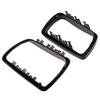 1Pair Car Black Rearview Mirror Cover Shell Side Mirror Frame Replacement For-BMW E53 X5 2000-2006