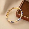 Enamel Vintage Cloisonne Bangle Traditional Women's Hand Bracelet Flower Bangle  Girls