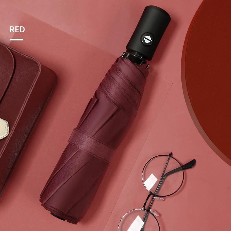 Automatic Umbrella Eight Bone Vinyl Sunshine And Rain Dual-Purpose Sun Umbrella Sunshade And Uv Rays Automatic Folding Gift Adve