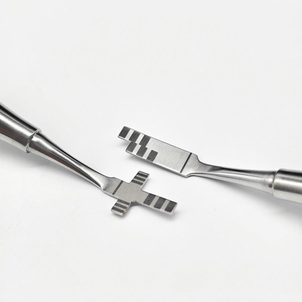 1 piece Orthodontic Aesthetic Teeth Crown Proportion Gauge Dentist Implant Stainless Steel Measuring Ruler Caliper