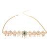 Luxurious Middle Eastern Bridal Head Accessory With Shimmering Rhinestones Hair Jewelry for Wedding Ceremony Dressingup