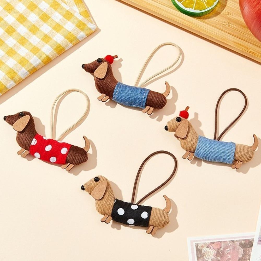 Cloth Dachshund Hairpin Puppy Cartoon Dog Hair Tie Fashion Claw Clip  Headdress