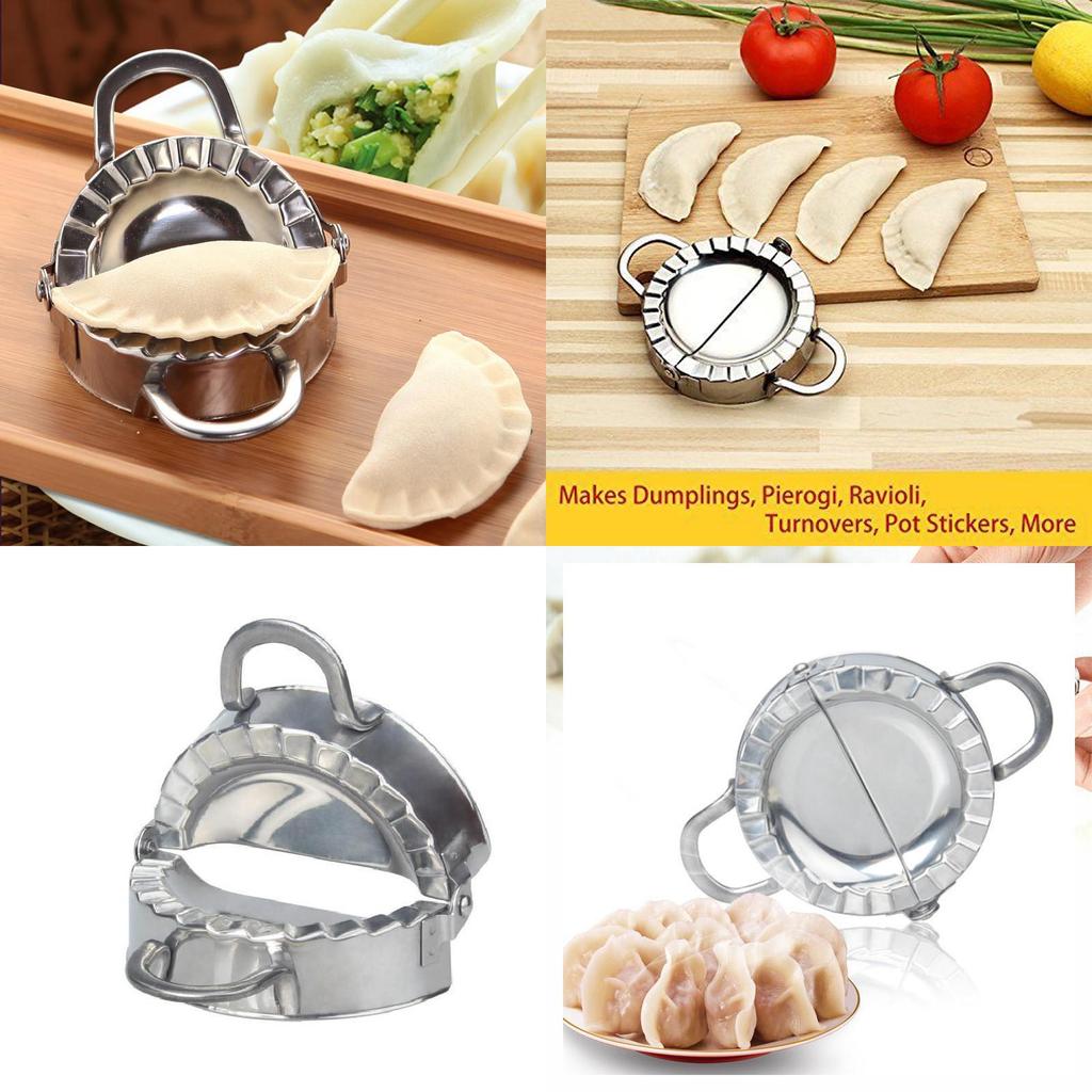 Convenient Home Dumpling Tool 304 Stainless Steel Dumpling Press Mold In Silver