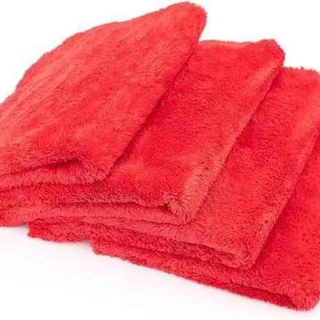 Custom Logo 550gsm Quick-Dry Microfiber Car Towel Absorbent and Thickened Coral Fleece Cloth for Home Use and Detailing