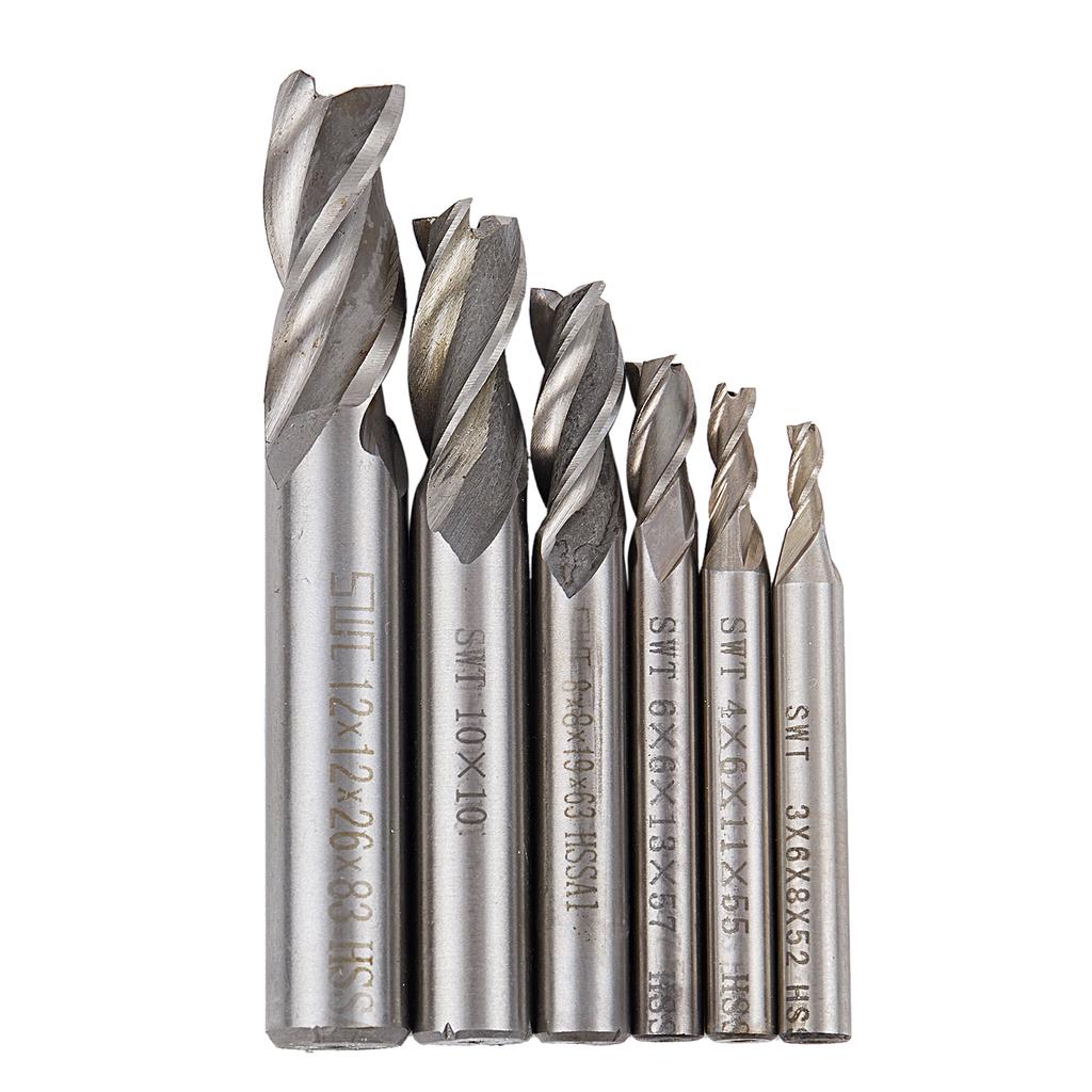 HSS-AL Straight Shank 4 Flute Super Tough Metal End Processing Mill Cutter Drill