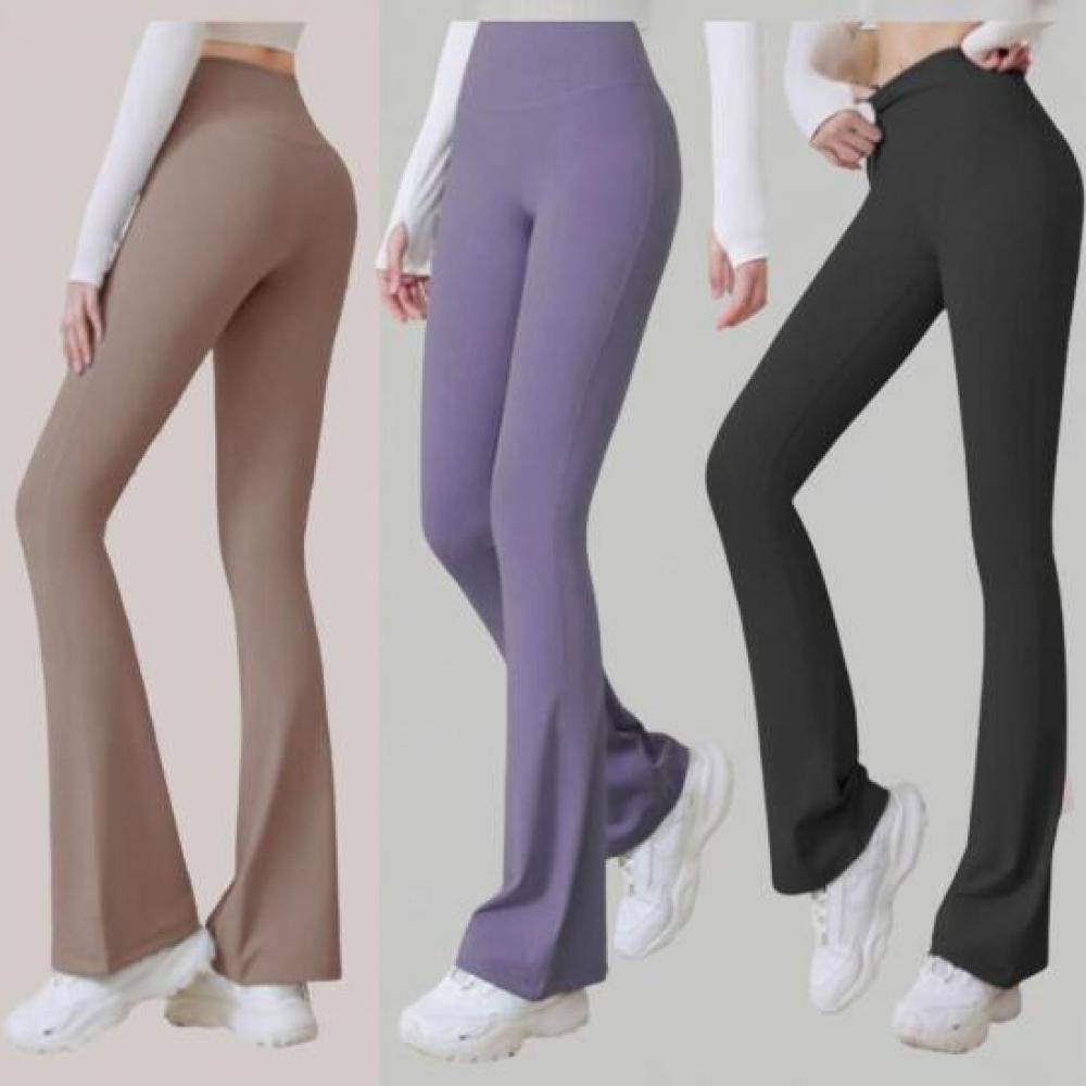 New Arrivals Open Run Women Bootcut Leggings Sportswear Solid Color