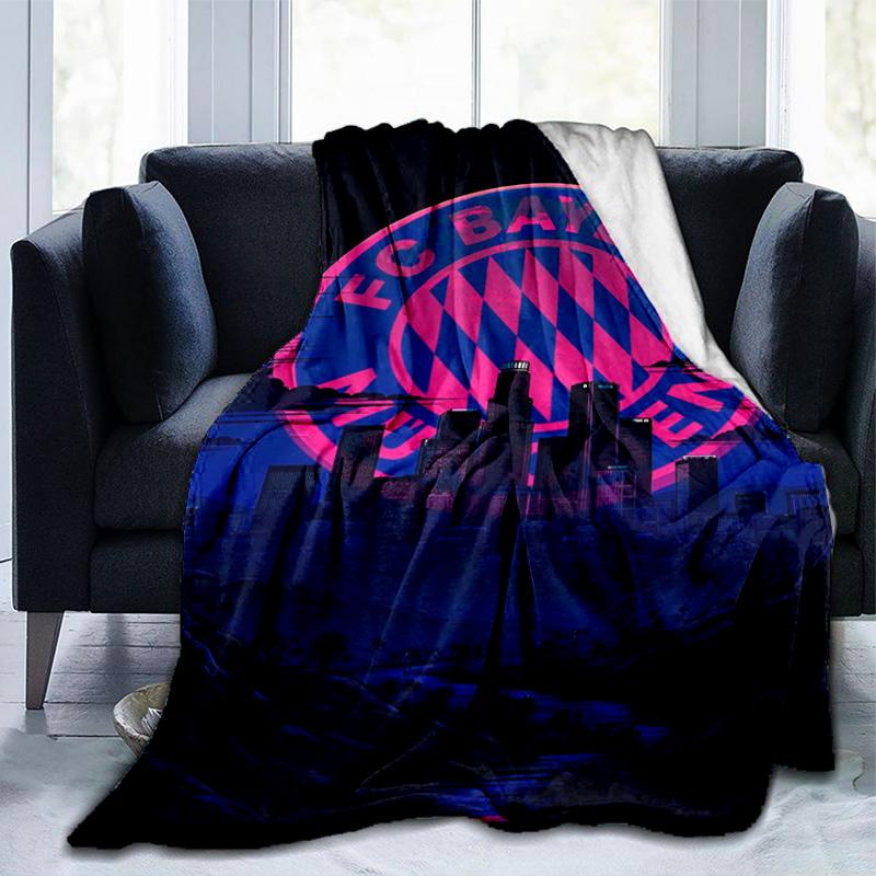 Munich FC Artwork Printed Throws Blanket Soft Flannel Blankets for Couch Bed Gifts for Men Women Picnic Blanket Christmas Gifts