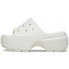 Crocs Stomp Slide Chalk Platform Slide 209346-0WV