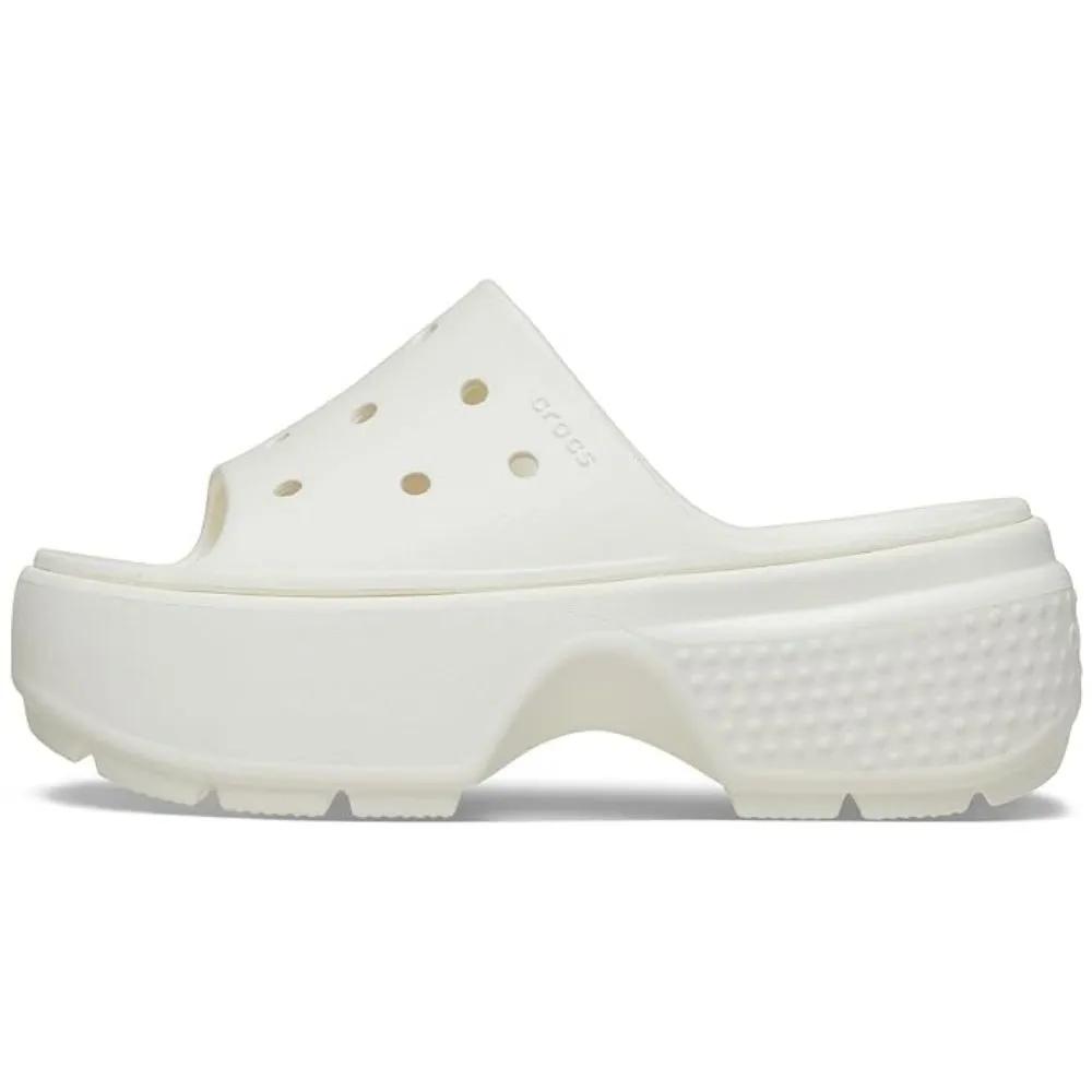 Crocs Stomp Slide Chalk Platform Slide 209346-0WV