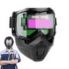 Schweißhelm mit UV-Schutz gegen hochintensives Licht, abnehmbare Schweißkappen, automatische Verdunkelung, Schutzstufe, Schweißmaske