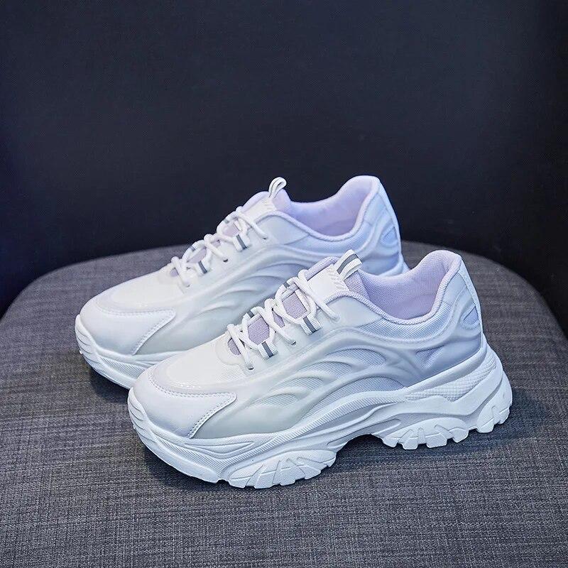 

Кроссовки для женщин Новая мода Милые белые туфли Женские Повседневные Спортивные Беговые Кроссовки Дышащие Весенние Кроссовки Теннисные Женские 35