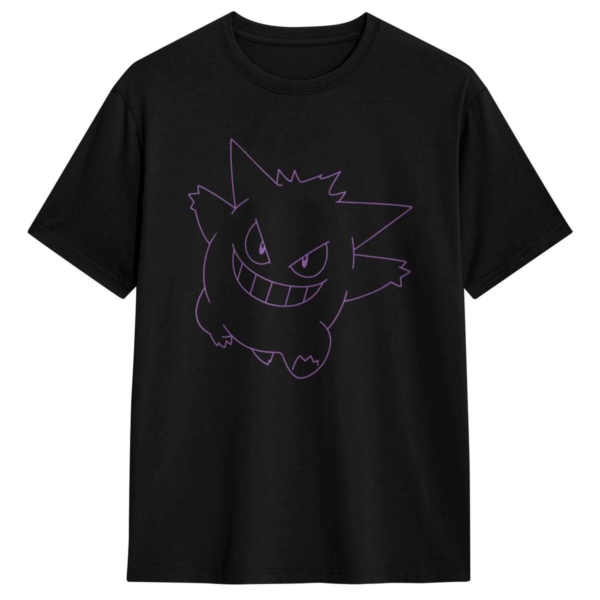 GUOYAN TOP Pokemon Gengar Groot Gezicht T-Shirt Strand Streetwear T-Shirts Katoen Trending T-Shirt Voor Volwassenen Korte Mouwen Patroon Kleding 2XL