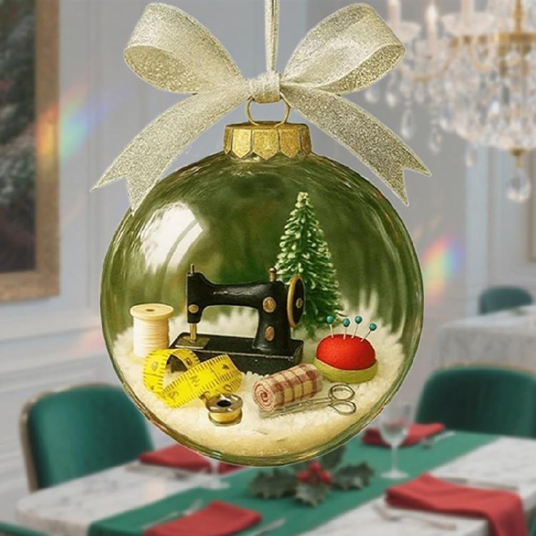  Elegant Christmas Decorative Ornament Christmas Hanging Sewing Balls Ornament For Tree Door And Window Decoration