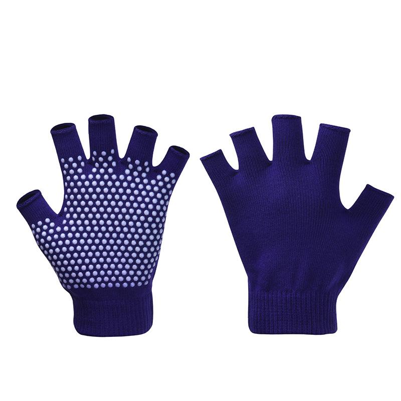 1Pair Warm Anti-slip Yoga Gloves Women Men Half-finger Gloves Pilates Indoor Dance Fitness Training Open-fingered Gloves