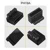 U3-091 PH19A+PH19B 2Pcs USB 3.0 20Pin Male To Female Extension Adapter Up and Down Angled 90 Degree Overmold Converter