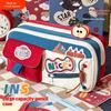 New Classic American Pencil Case Retro High Aesthetic Pencil Case Large Capacity Multiple Patterns Stationery Box For Students