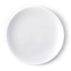 Fuao 10-inch White Ceramic Shallow Dinner Plates (4-Pack)