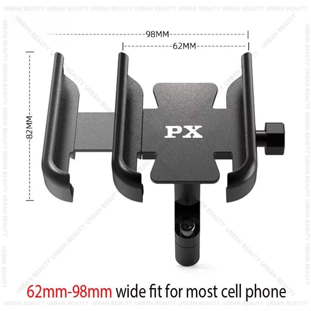 Für Vespa PX80 PX125 PX150 PX 200 PX Custom Motorrad Handyhalter GPS Halterung Handy Ständer Rückspiegel Lenker Halterung