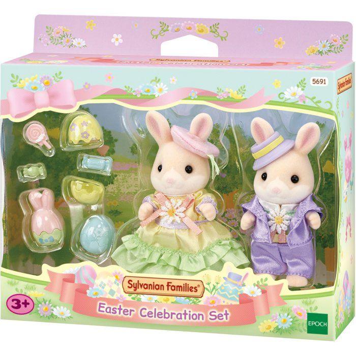 La chasse aux oeufs des freres et soeurs Lapin Marguerite - Sylvanian Families - 5691