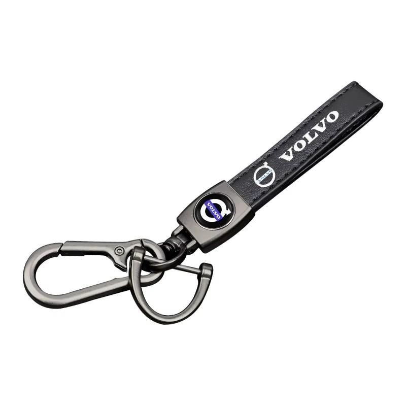 

Car Badge Leather Keychain Rust Proof Keyring Accessories For Volvo Xc60 Xc90 V40 V60 S60 V50 V90 S80 C40 XC40 V70 XC70 Rdesign