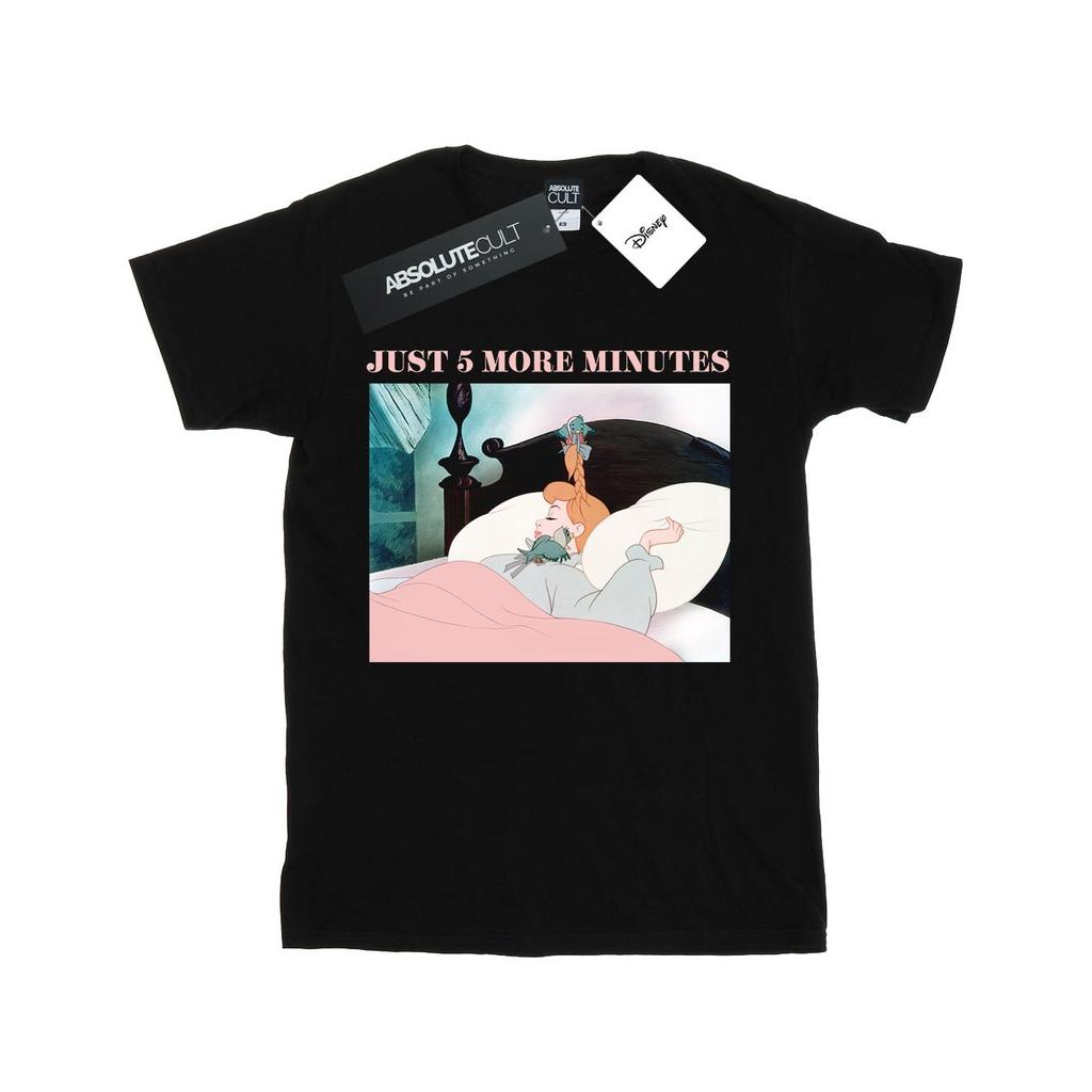 Disney Womens/Ladies Princess Just Five More Minutes Cotton Boyfriend T-Shirt