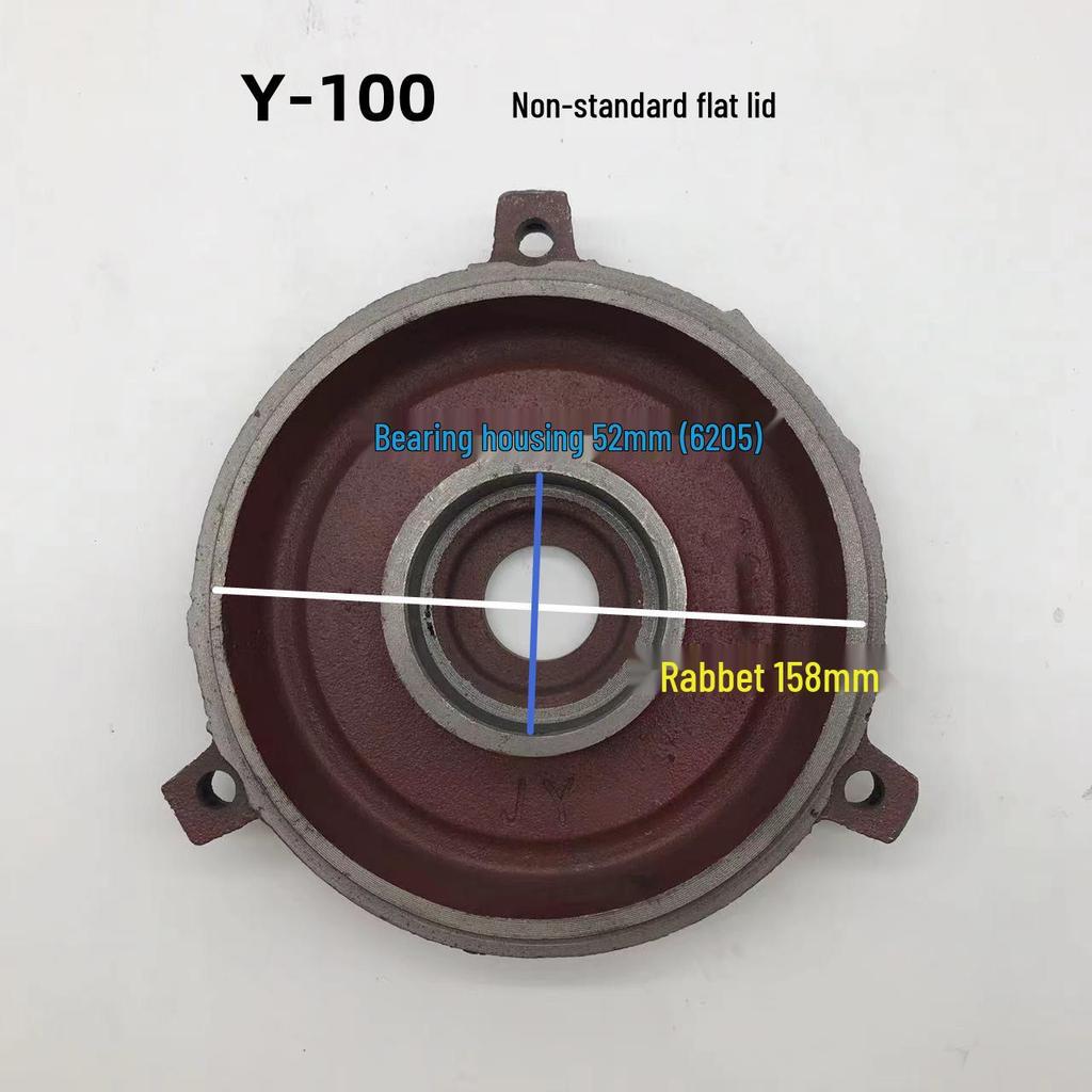 Horizontale Motor-Endkappe für Y80-355, 5,5 kW, Vorder- und Rückseite