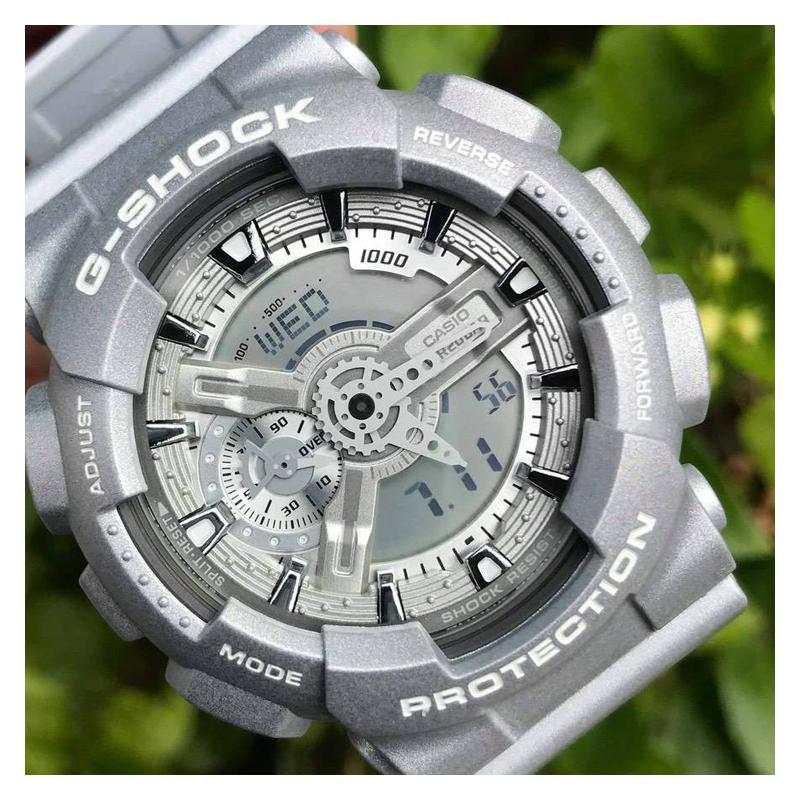 Casio LCD/pointer dual display series YOUTH series fashion trend classic waterproof sports quartz movement resin strap Japanese and Korean GA-110BC-8A