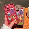 Soft Silicone Square Ladder Printing Pattern Phone Casing Full Cover Camera Shockproof Protection Rubber Case for Vivo
