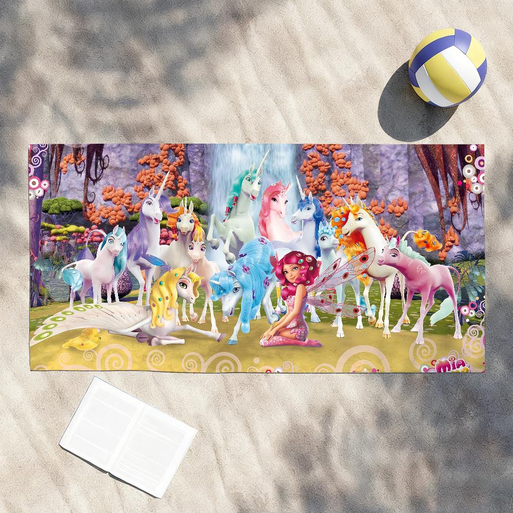 Cartoon M-Mia and Me Girl Towel Shower Sauna Travel Spa Quick Dry Gym Accessories Soft Large Beach Towels