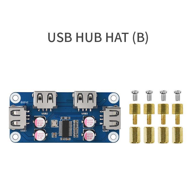 Raspberry Pi 4/Zero USB 2.0 4-Port Erweiterungsplatine mit Pin-Header-Design
