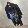 ARTIE Men's Retro Graffiti Print T-Shirt | Washed & Distressed High Street Casual Short Sleeve