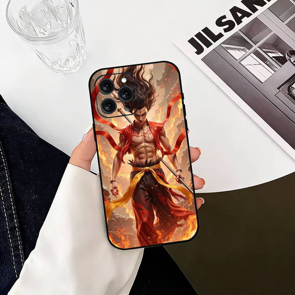 

Chinese Mythology Na Zha Phone Case Silicone Soft For IPhone 17 16 15 14 13 12 11 X XR Plus Pro Max Plus iPhone16promax