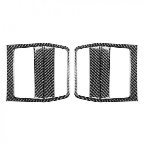 Carbon Fiber Interior Door Pusher Panel Cover Trims For Dodge Challenger 2008-14