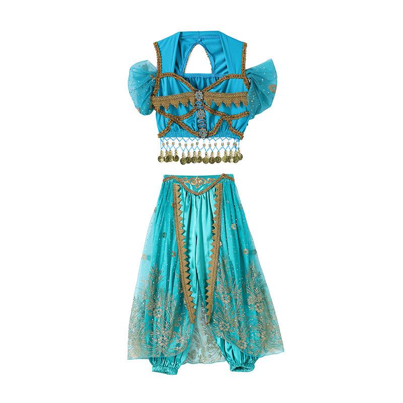 Costume Etnico da Ballo di Halloween per Donne e Bambini - Gonna Pantalone Gelsomino dello Xinjiang