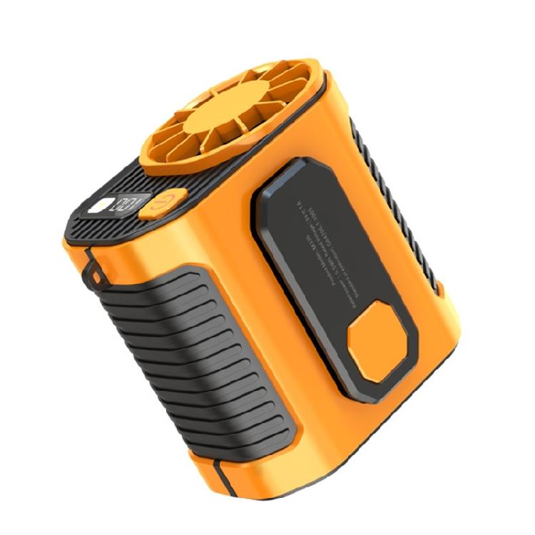 USB Rechargeable Small Waist Fan 3 Speeds Wearable Belt Fan Clip on Wearable Belt Personally Fans Outdoor Cooling Device