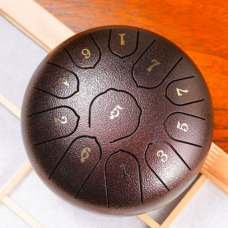 Éterický ocelový jazykový buben - 6/8/10/12/13/14 palcový Handpan perkusní nástroj.