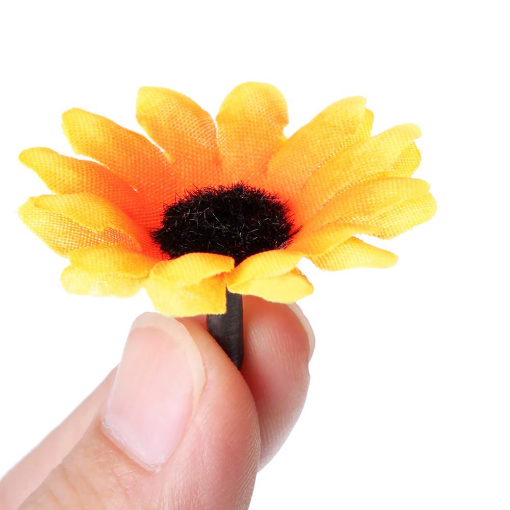 50pcs Artificial Spring Gerbera Daisy Flowers Heads Sunflower DIY Cake/Wedding Party Decoration Artificial Flowers Craft