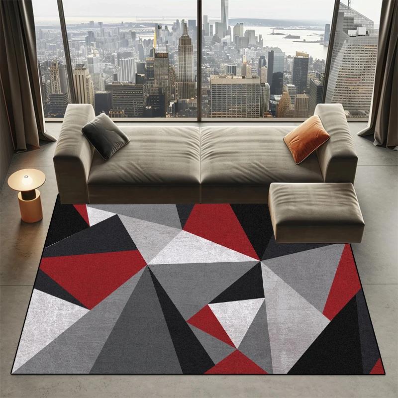 Abstract Art Lines Carpets for Living Room Europe Home Decoration Sofa Area Large Size Rugs Lounge Non-slip Washable Floor Mats