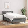 3129906 vidaXL Divan Bed with Mattress Dark Grey 80x200 Cm Fabric