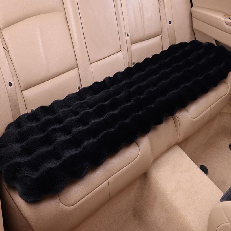 Winter Plush Rabbit Covers Car Seats Cushion Universal Keep Warm Ultra-Soft Auto Chair Protector Pad Car Interior Accessories