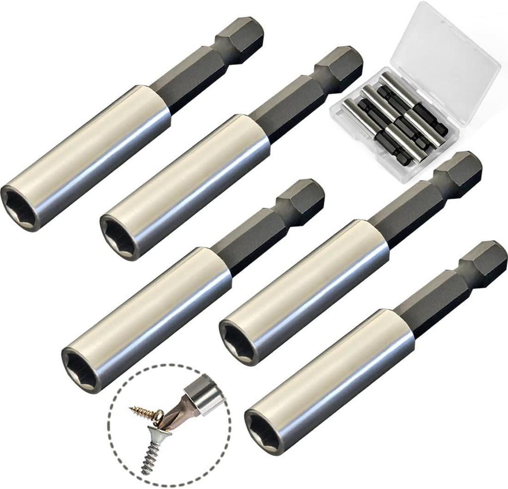 Electric Drill Magnetic Hexagonal Extension Rod 6.35mm 1/4 Self-Locking Connector
