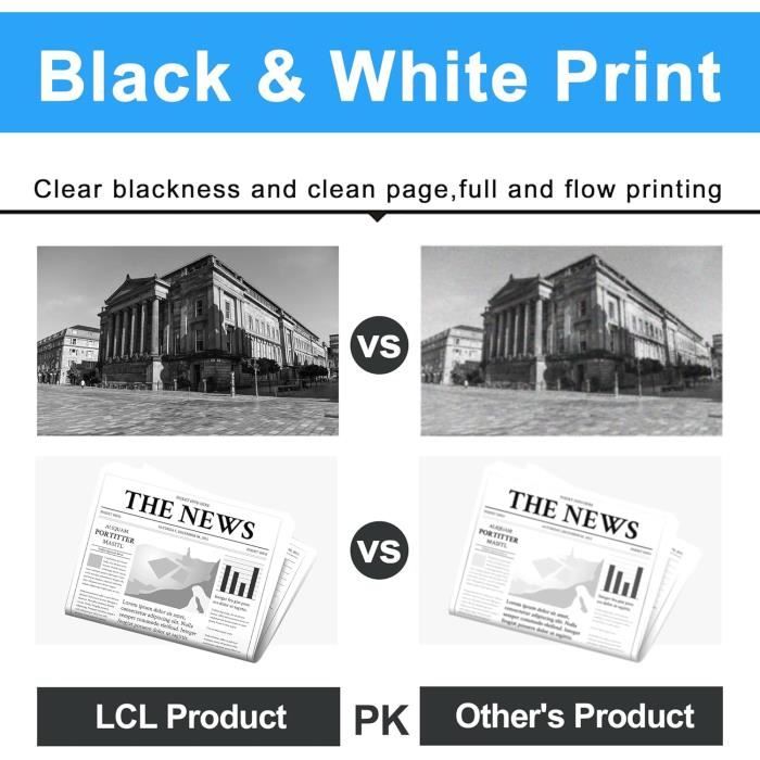 Cartouche de Toner Remanufacturée - LCL - TN-421 TN-423 - Pack de 4 - Compatible Brother - 6500 pages