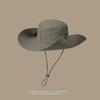 Summer Outdoor Hiking Fisherman Hat Unisex Sun Protection Breathable Waterproof Western Cowboy Hat
