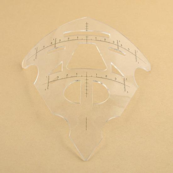 Microblading Measure Semi Permanent Stencil Makeup Eyebrow Tattoo Guide Ruler