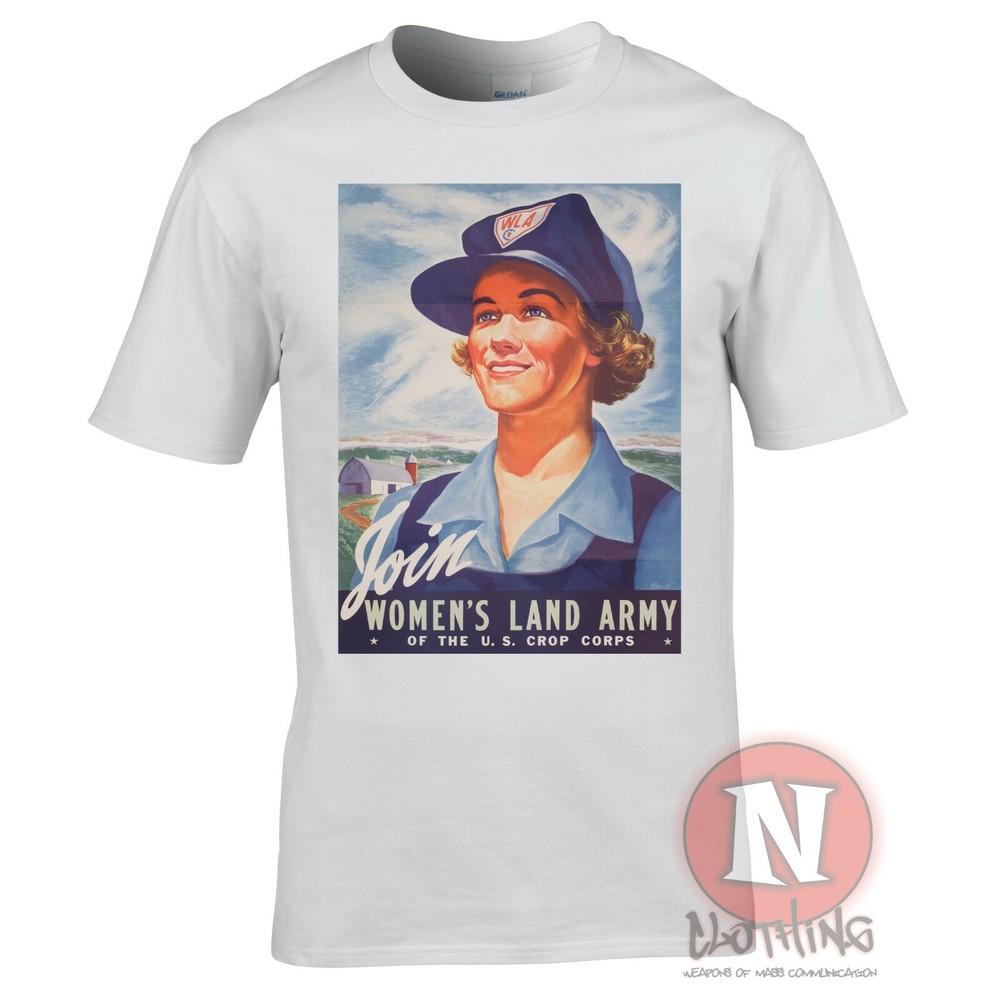 Mujer País Militar US WW2 Camiseta Hogar Delantero Guerra Mundial 2 II Reenactor