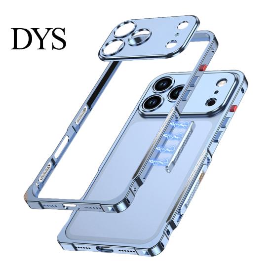 Odnímatelný chránič objektivu fotoaparátu Kovové pouzdro pro iPhone 18 Pro a Max, Tenký magnetický nárazník odolný proti poškrábání Chladicí rám s
